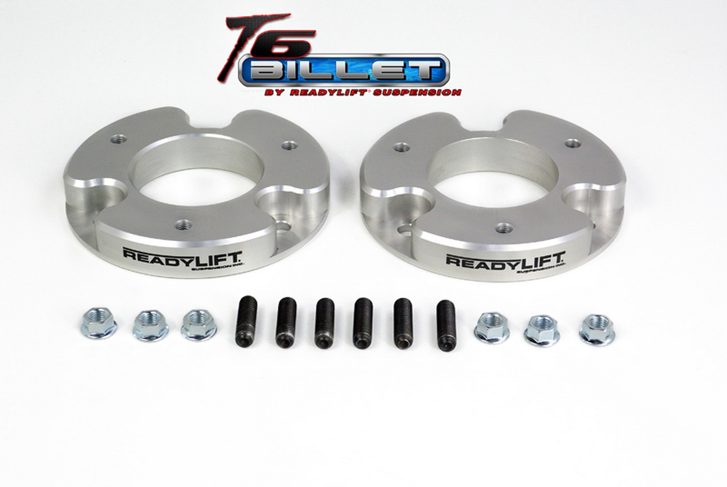 1.5in. T6 Billet Alum Leveling Kit Anodized; Silver T6-4010-S