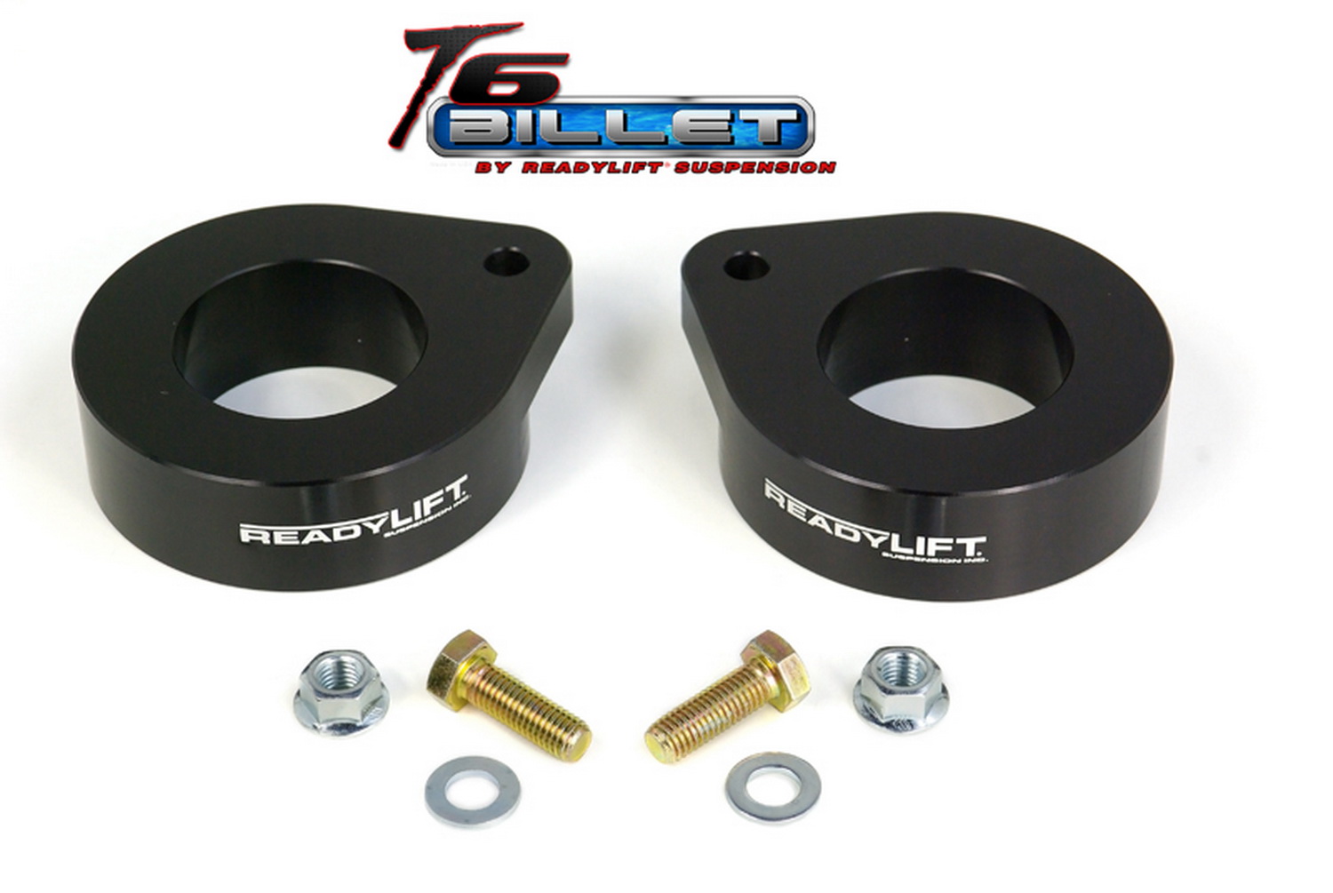 1.5'' Coil Spring Spacer Leveling Kit T6 Billet Black without Shocks T6-6091-K