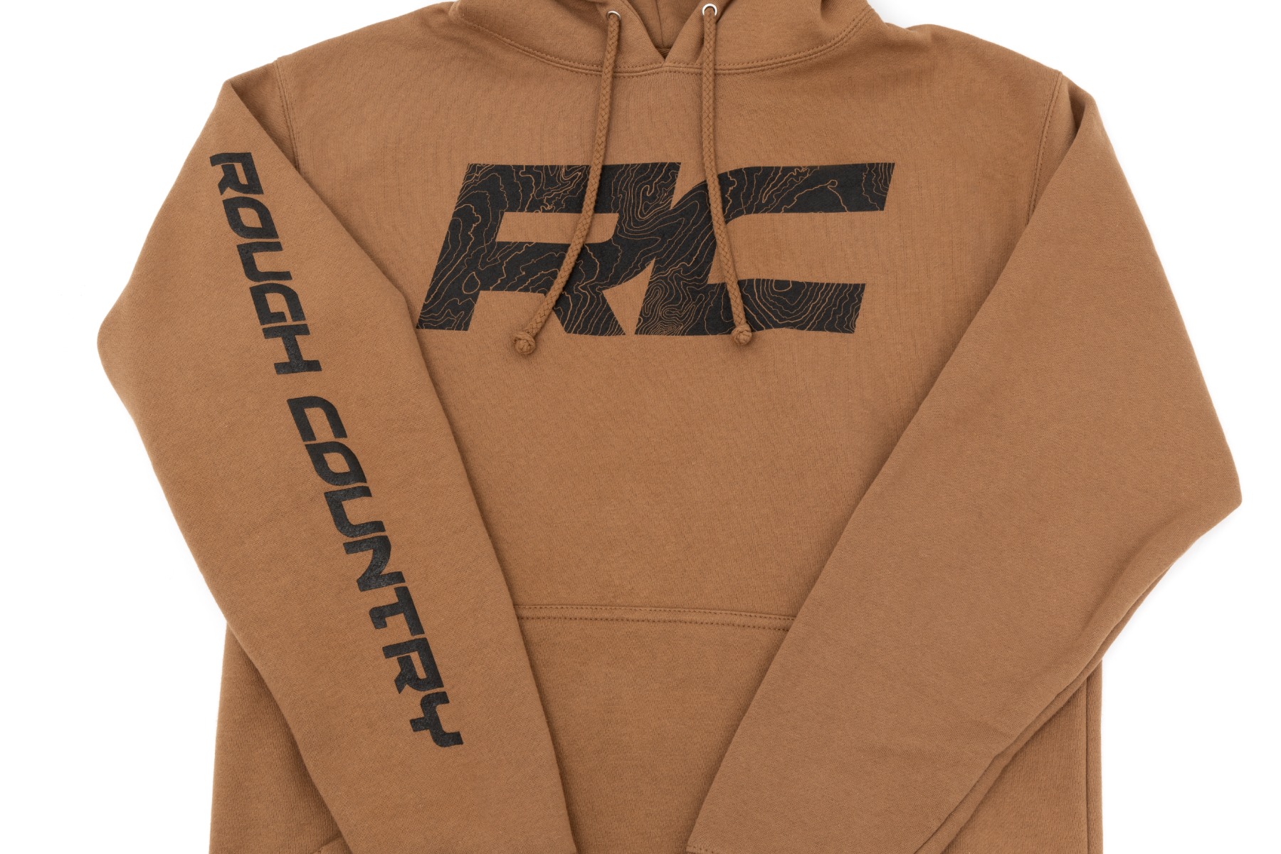 Rough Country Hoodie RC Topographical Sleeve Saddle Size MD 94095MD