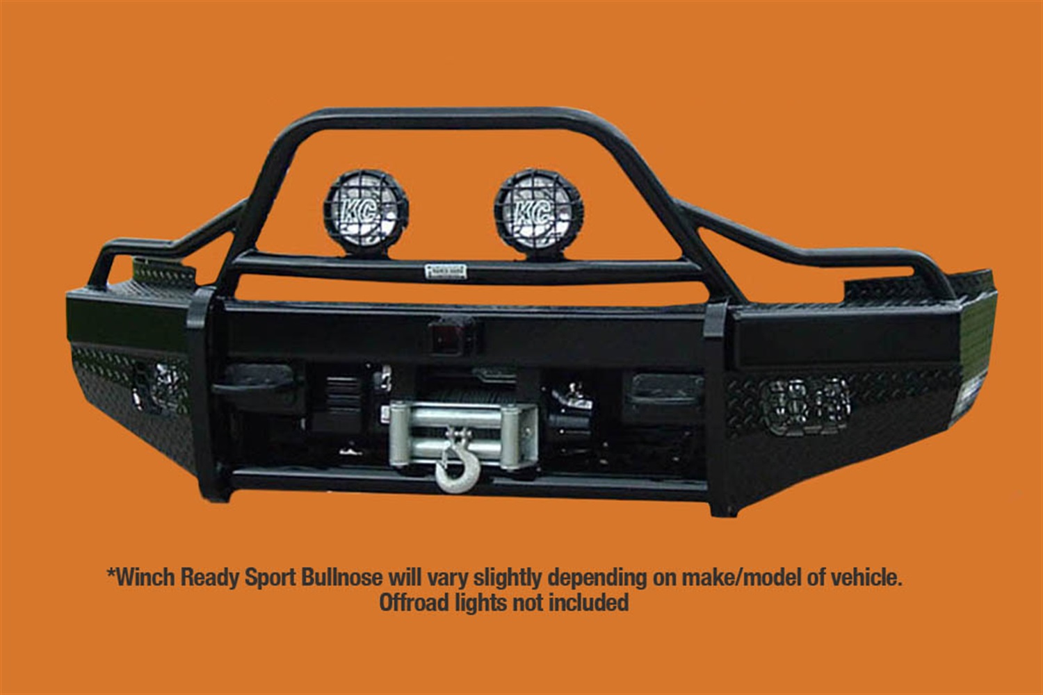 Bullnose Sport Series Winch Front Bumper Replacement BTC115BLR