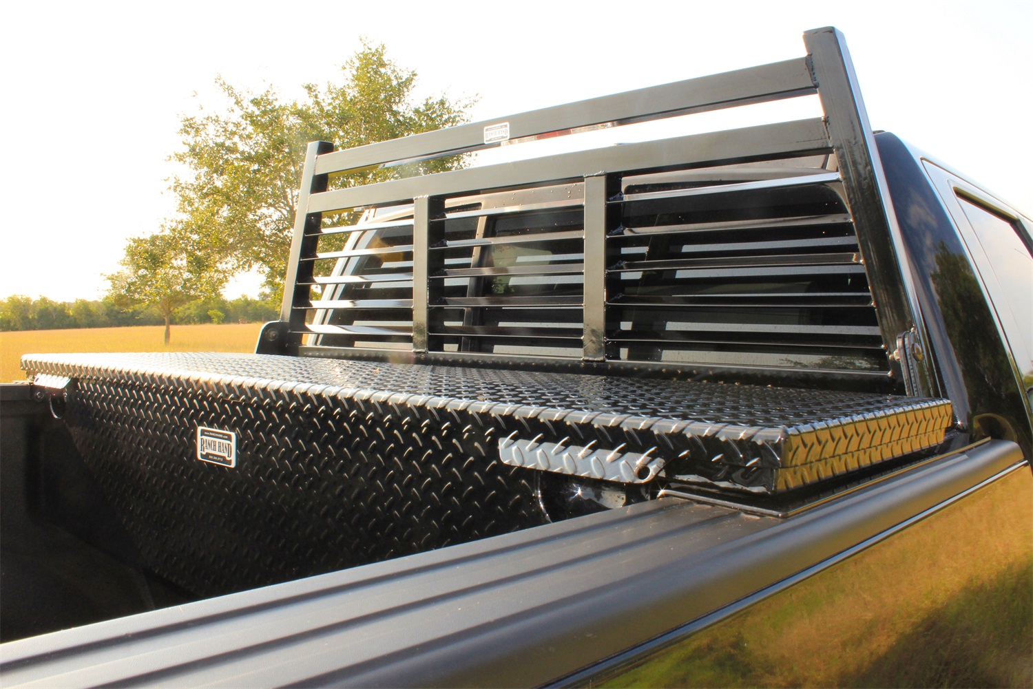 Fully Louvered 2 in. Headache Rack HRF042BLF