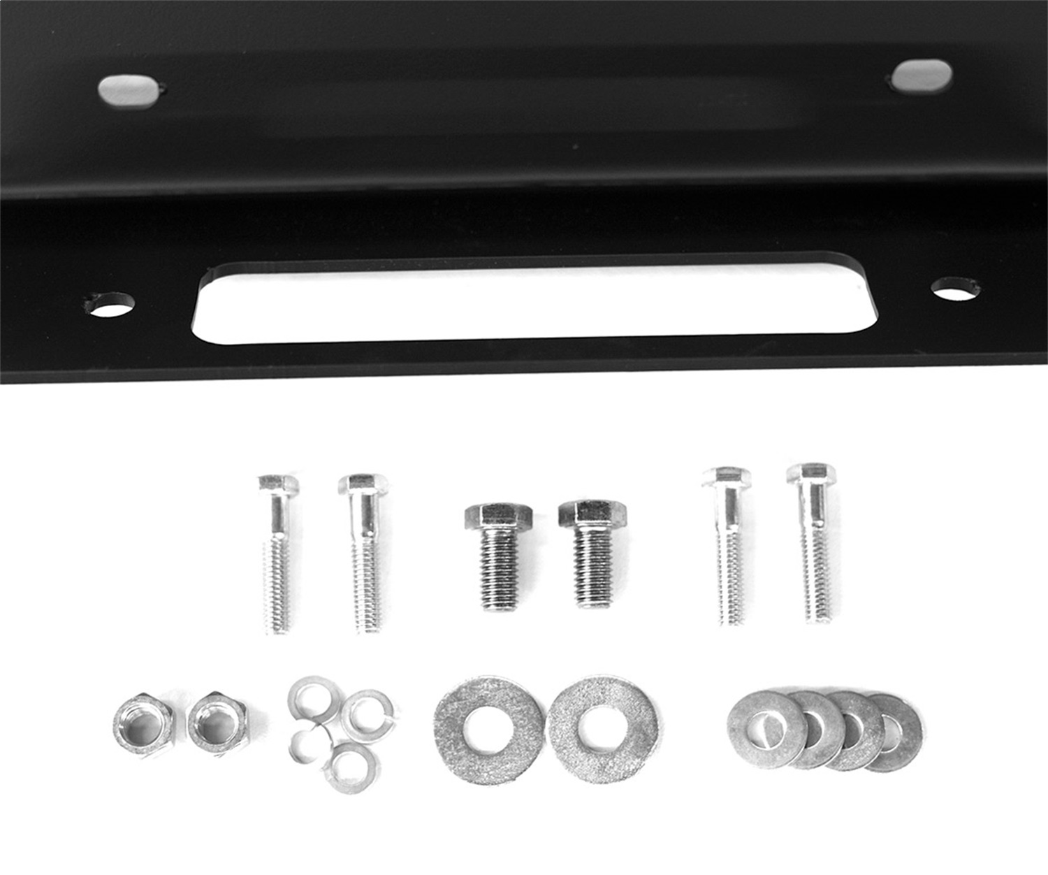 JEEP HORIZON WINCH PLATE; MATTE BLACK FINISH WHJ071BM1