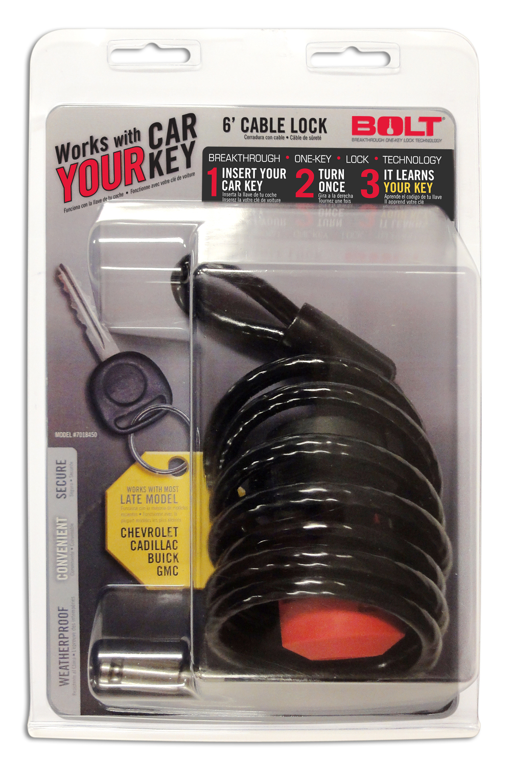 BOLT 6Ft. Cable Lock GM Late Model (GM-B)-7018450