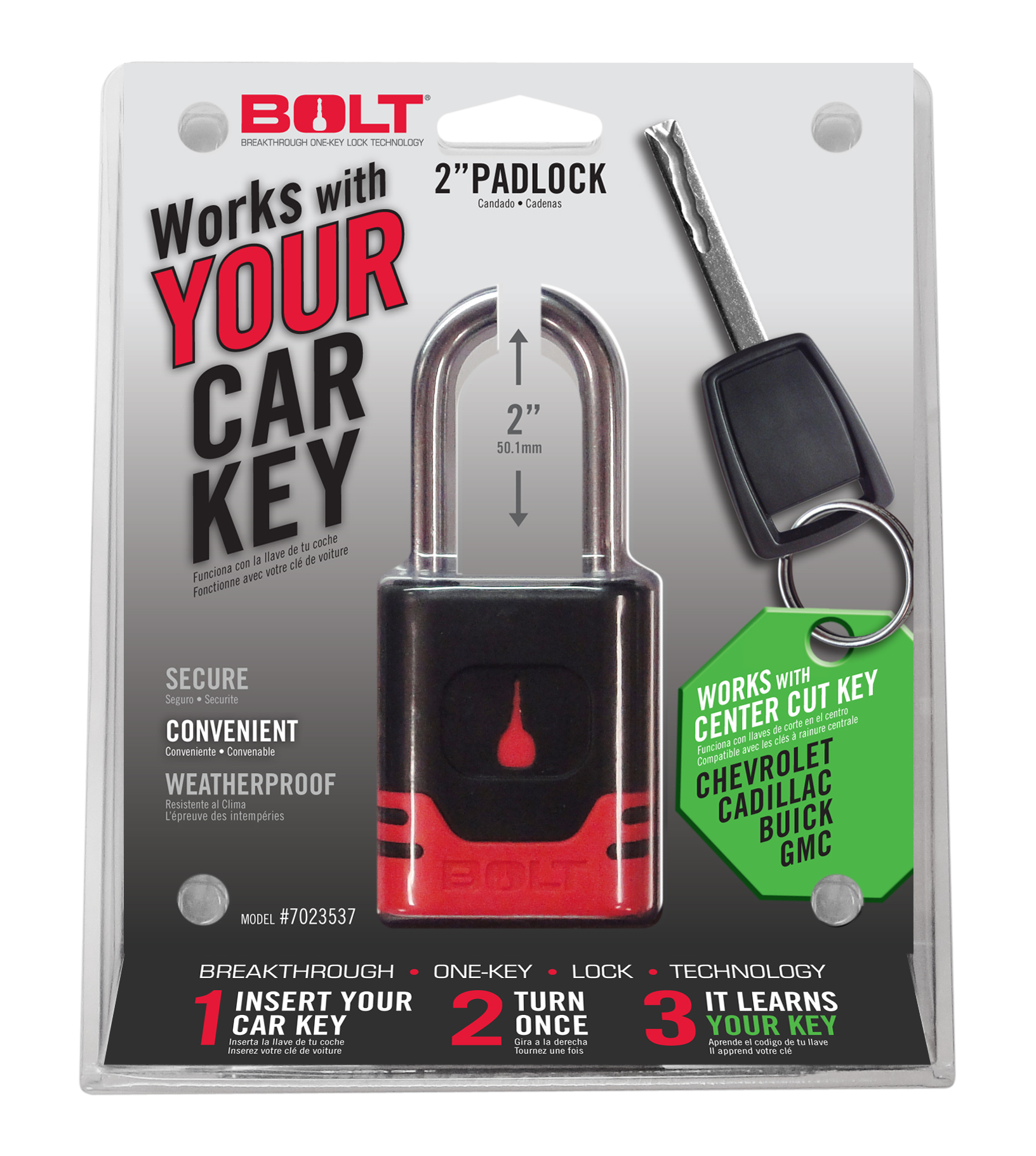BOLT Padlock GM Center Cut-7023537