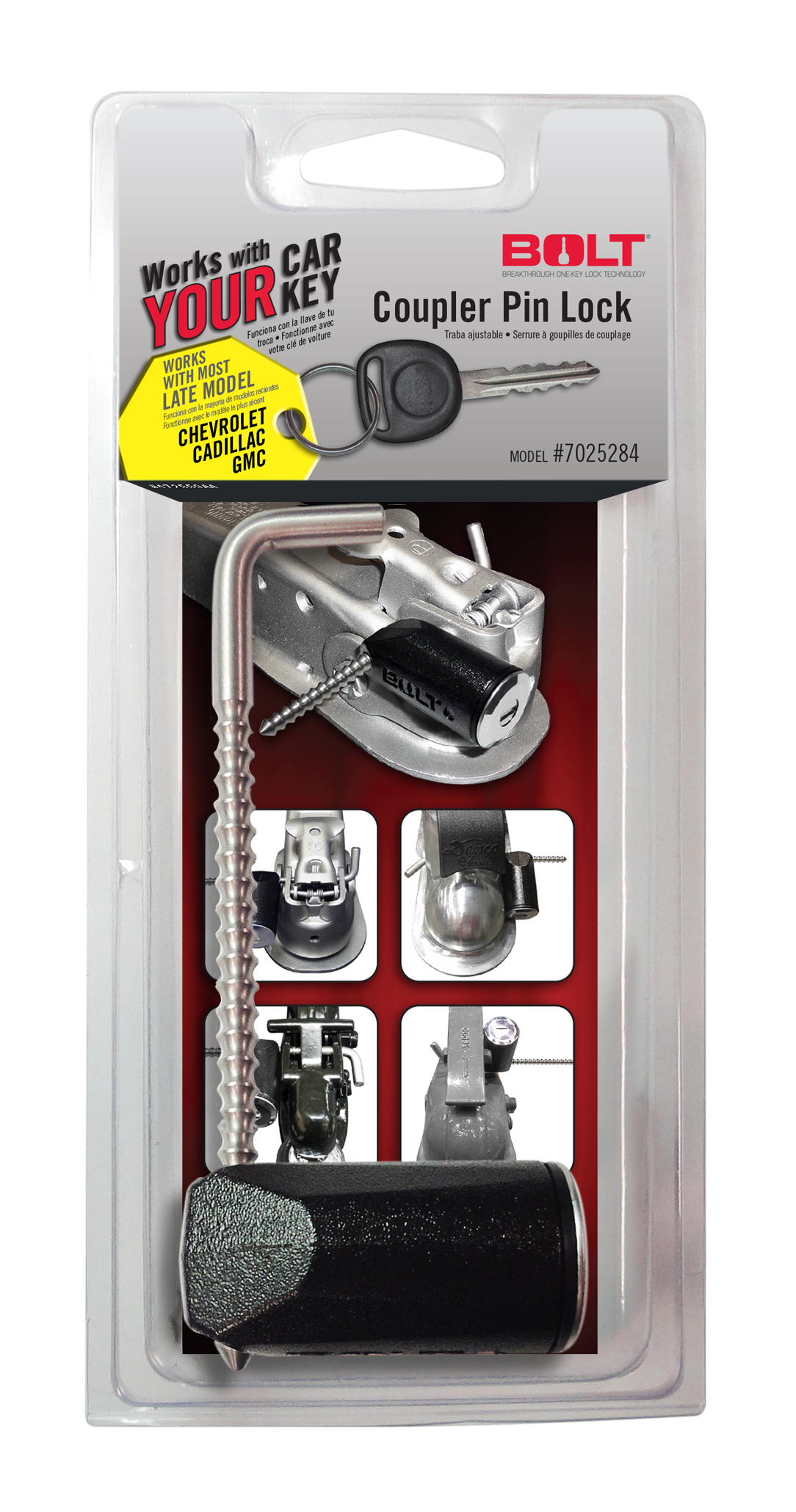 BOLT Coupler Pin Lock GM Late Model (GM B)-7025284