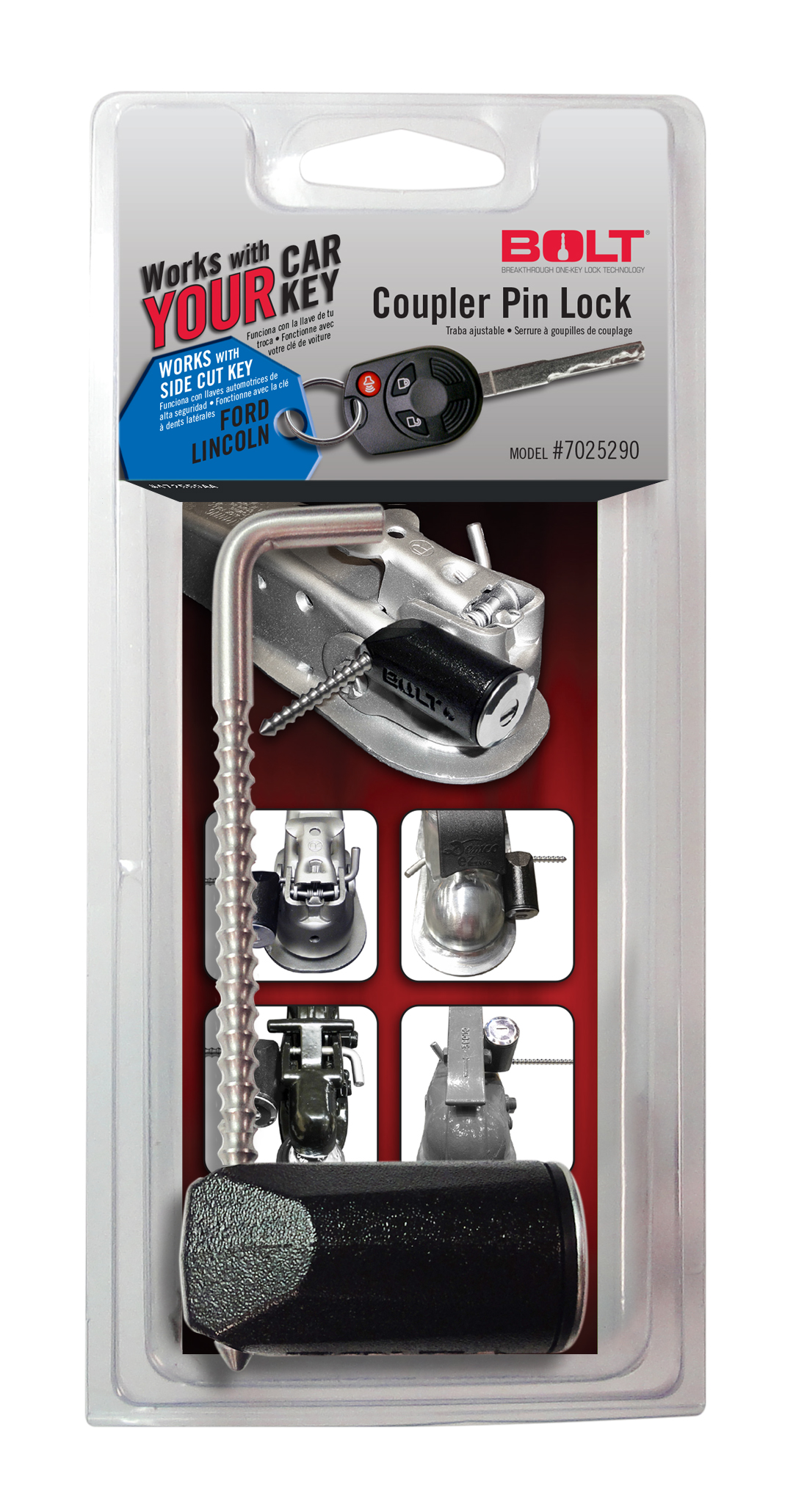 BOLT Coupler Pin Lock Ford Side Cut-7025290