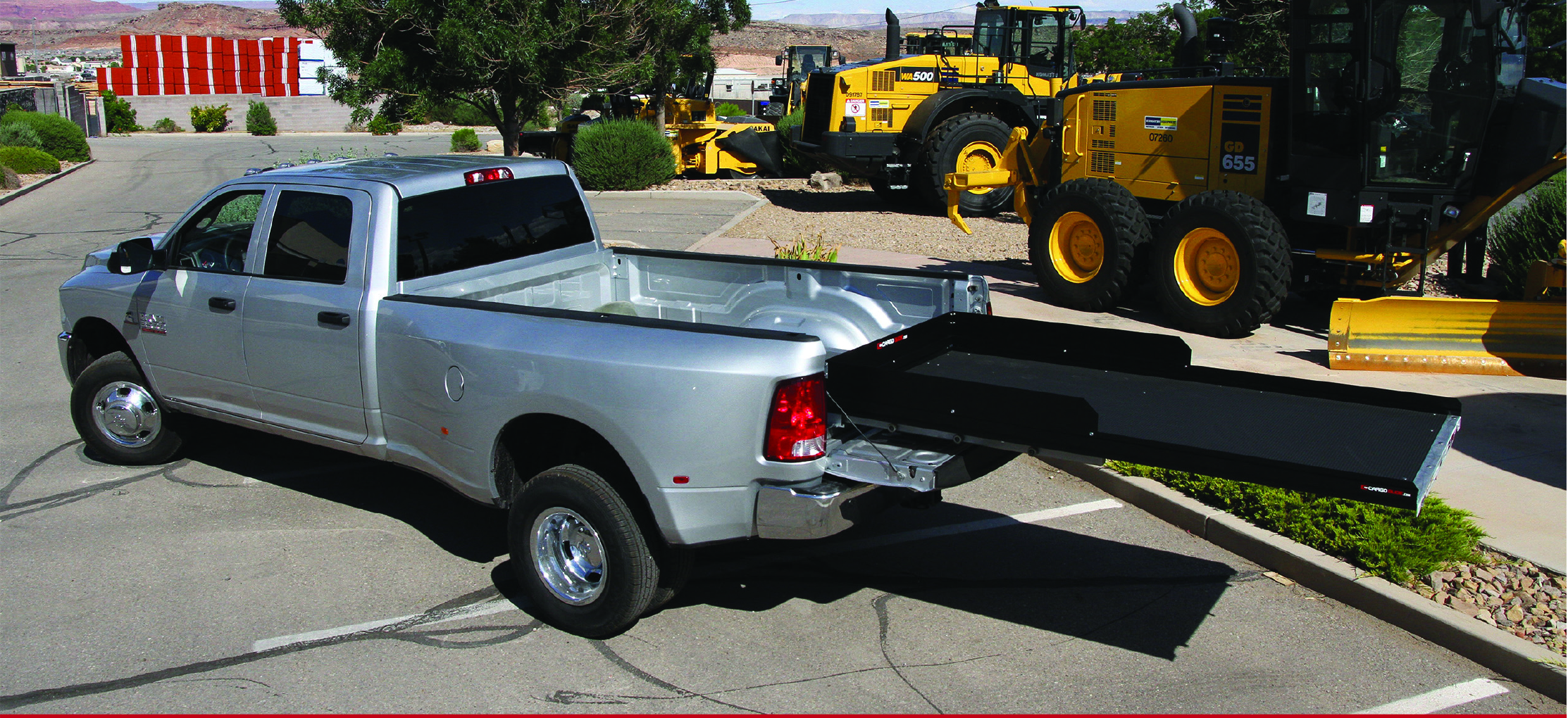 Slide Out Cargo Tray, 2200lb capacity, 100% ext 28 bearings, Alum Tie-Down Rails CG2200XL-7546-LP