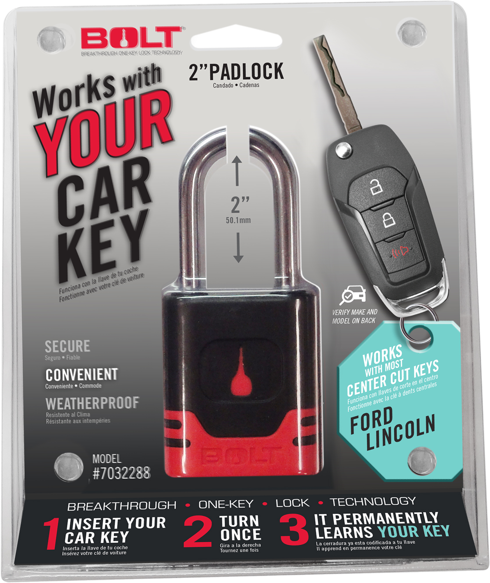 BOLT Padlock Ford Center Cut-7040469