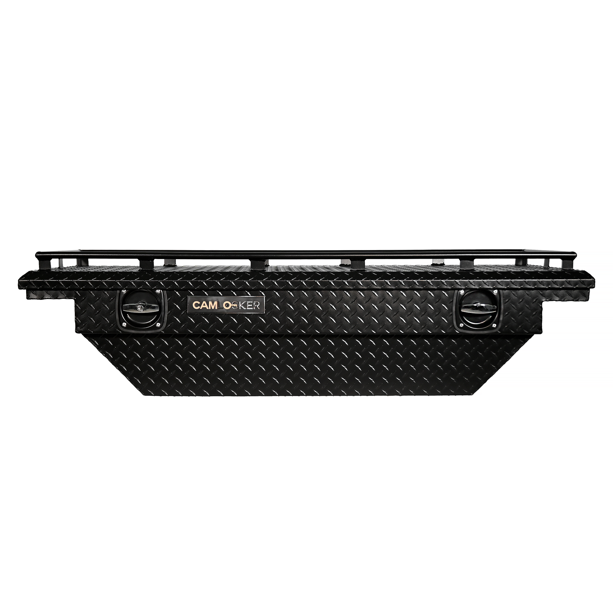 63in Crossover Tool Box Low Profile Notched Matte Black w/Rail S63LPFNRLMB