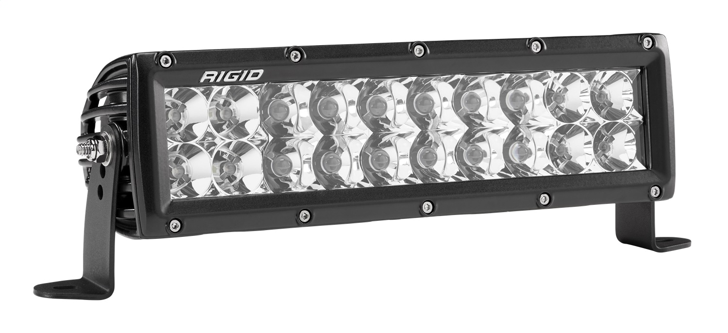 RIGID E-Series PRO LED Light, Spot/Flood Optic Combo, 10 Inch, Black Housing-110313