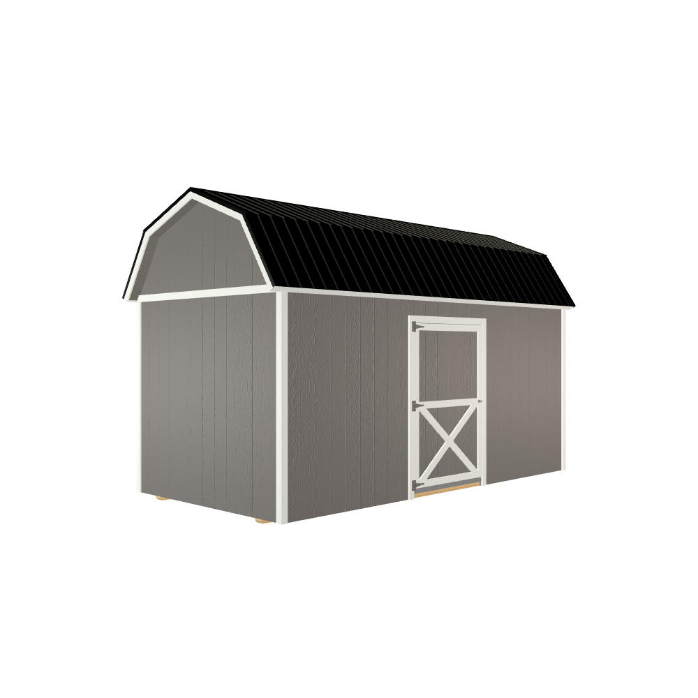 8x16 Lofted Barn with LP Smart Siding and Metal Roof - 801 L