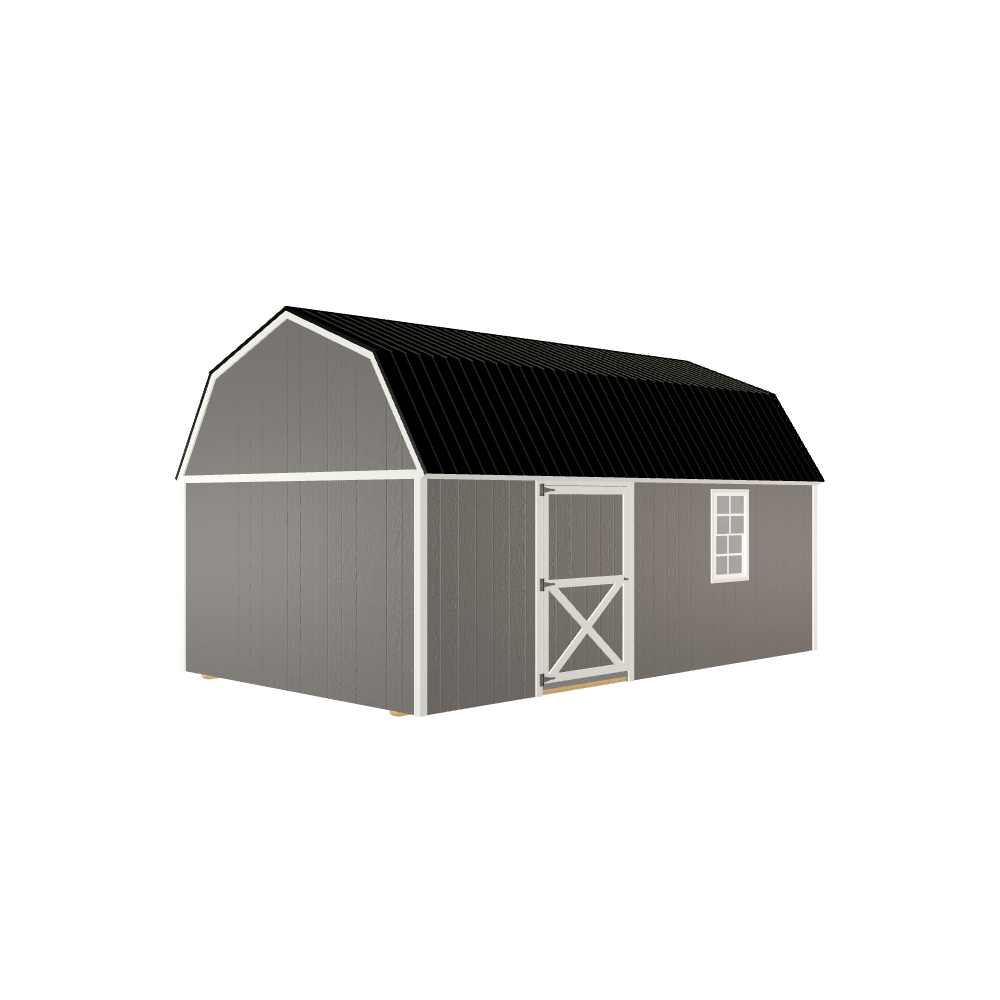12x20 Lofted Barn with LP Smart Siding and Metal Roof - 804 C
