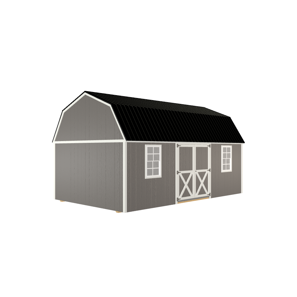 12x20 Lofted Barn with LP Smart Siding and Metal Roof - 810 C