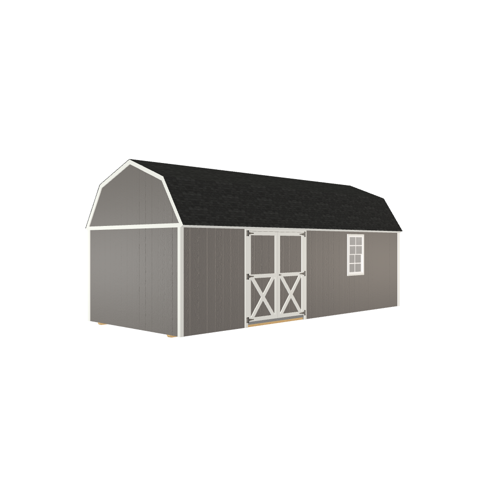10x24 Lofted Barn with LP Smart Siding and Shingle Roof - 809 C