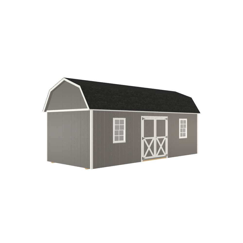 10x24 Lofted Barn with LP Smart Siding and Shingle Roof - 810 L