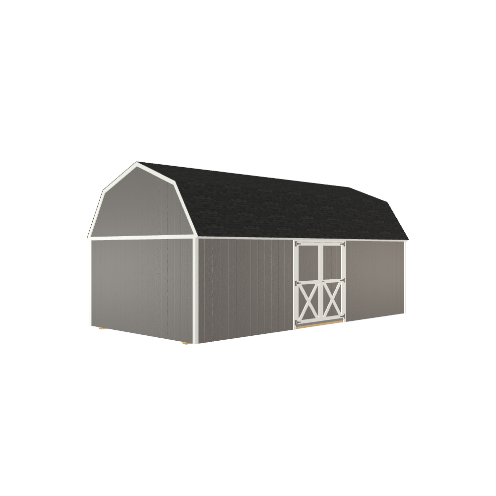 12x24 Lofted Barn with LP Smart Siding and Shingle Roof - 806 C