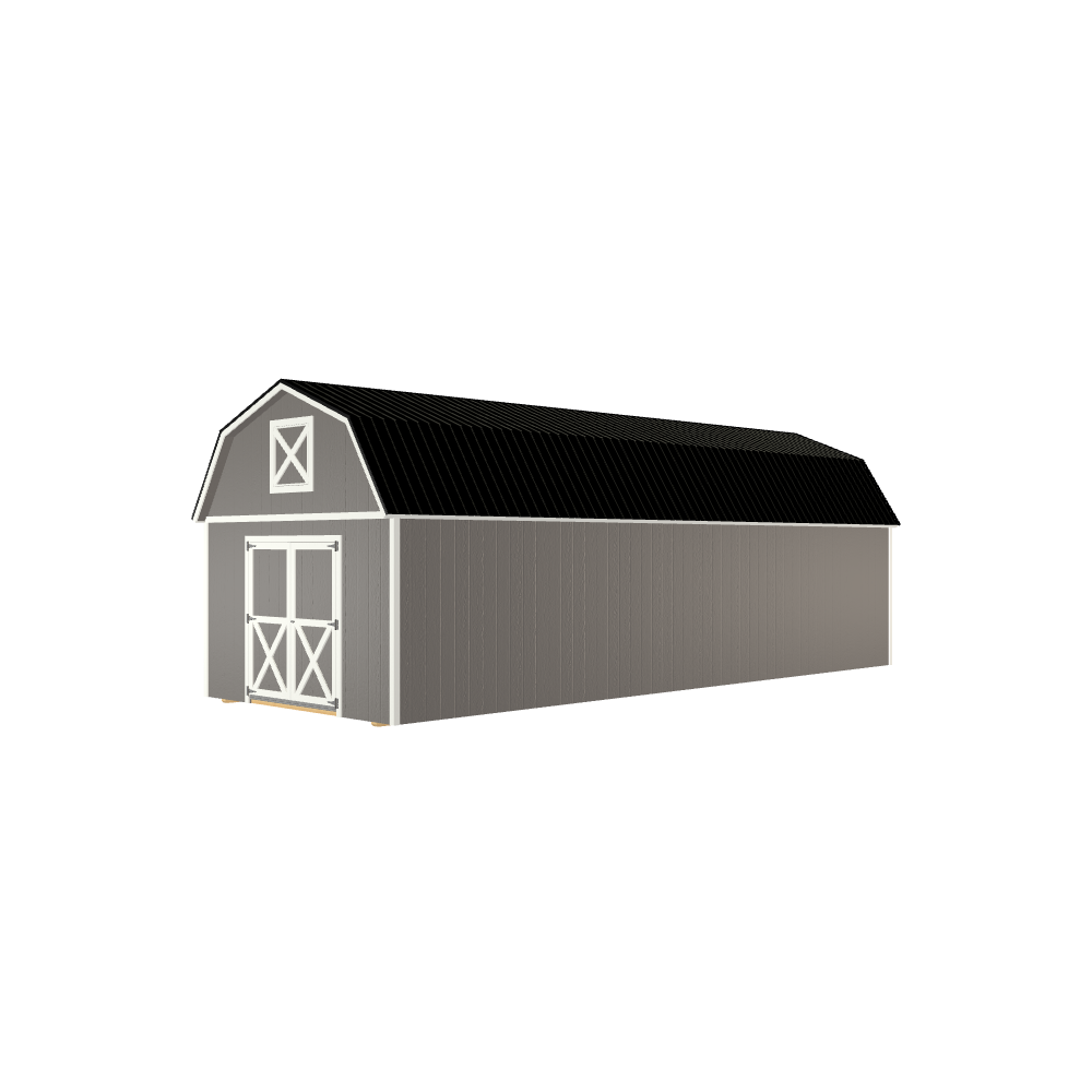 12x32 Lofted Barn with LP Smart Siding and Metal Roof - 805 L