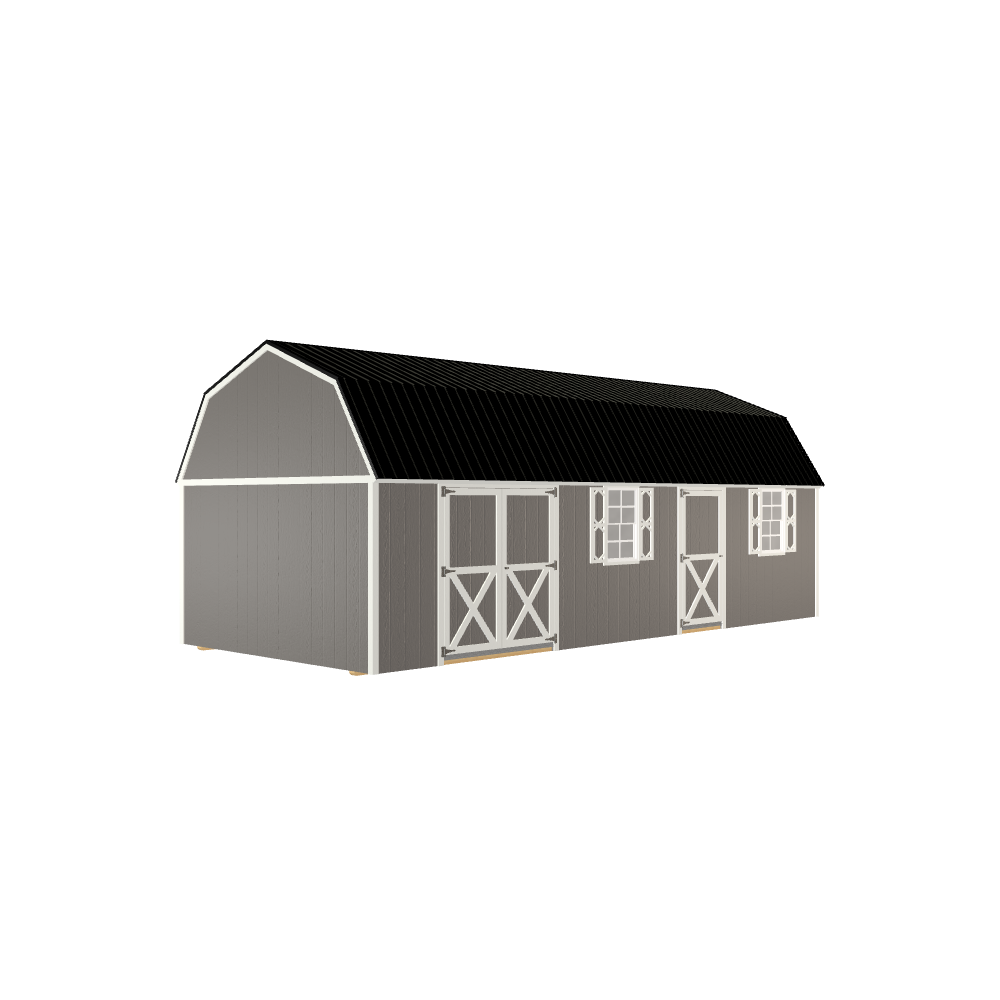 12x28 Lofted Barn Handyman with LP Smart Siding and Metal Roof - 812 C