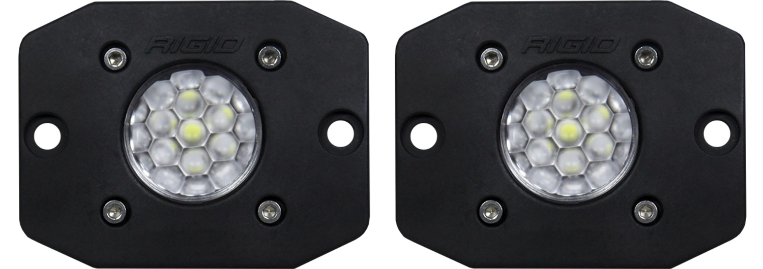 RIGID Ignite Back-Up Kit, Diffused Lens, Flush Mount, Black Housing, Pair-20641