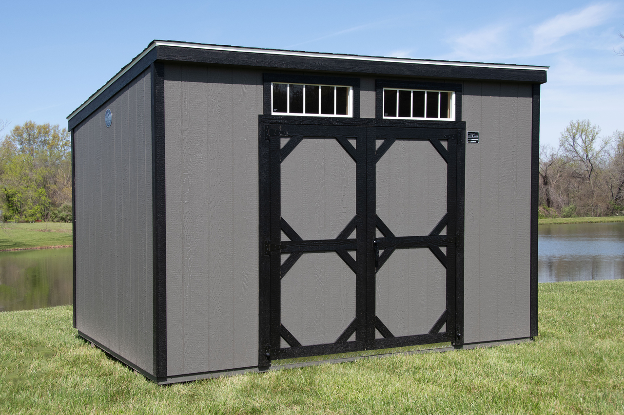 Durable 8x12 Lean-To with LP Smart Side and Metal Roof - 817 C