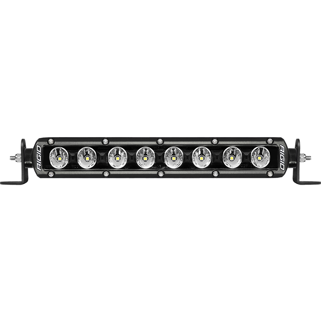 RIGID Radiance Plus SR-Series Single Row LED Light Bar With 8 Backlight Options: Red, Green, Blue, Light Blue, Purple, Amber, White Or Rotating, 10 Inch Length-210603