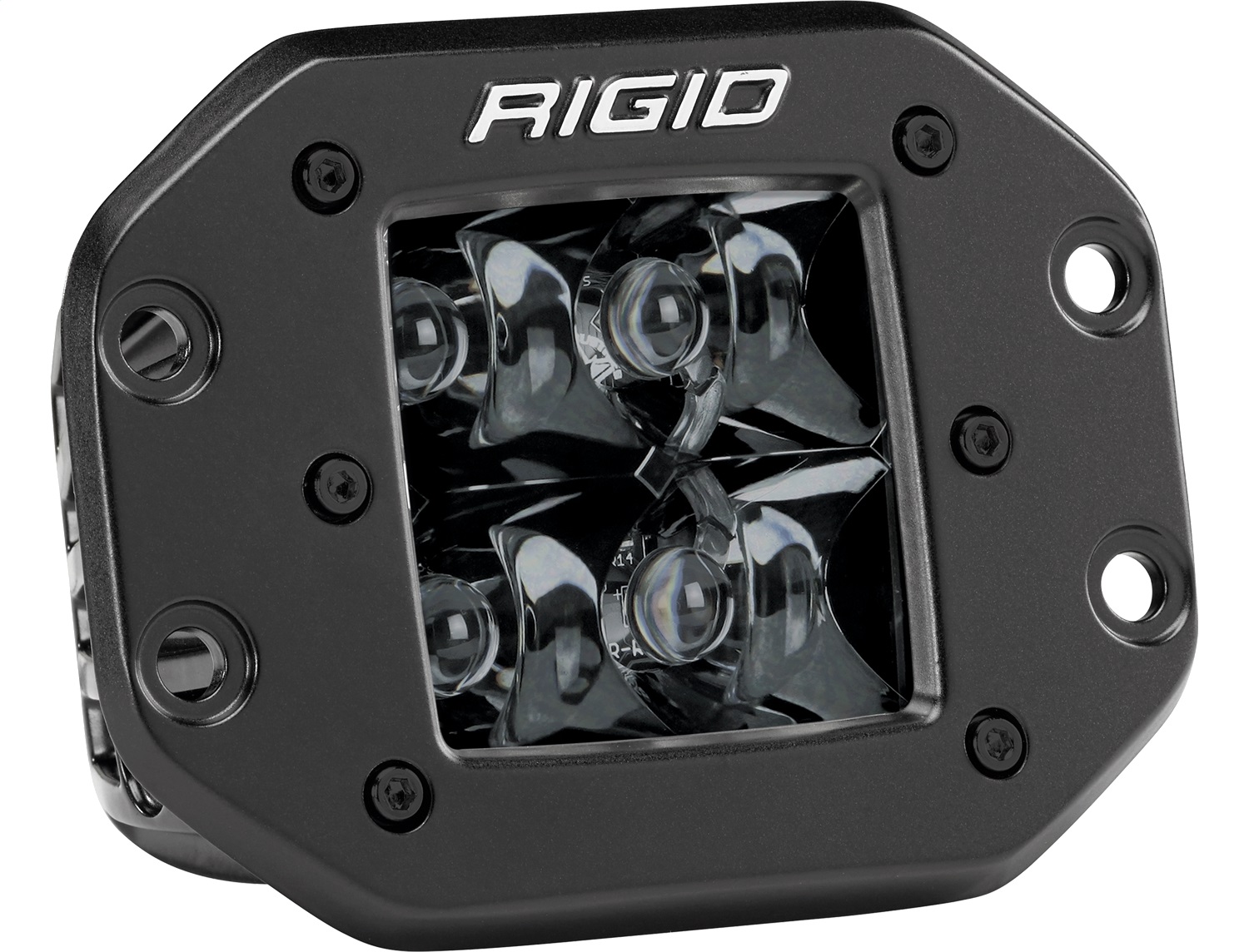 RIGID D-Series PRO Midnight Edition, Spot Optic, Flush Mount, Pair-211213BLK