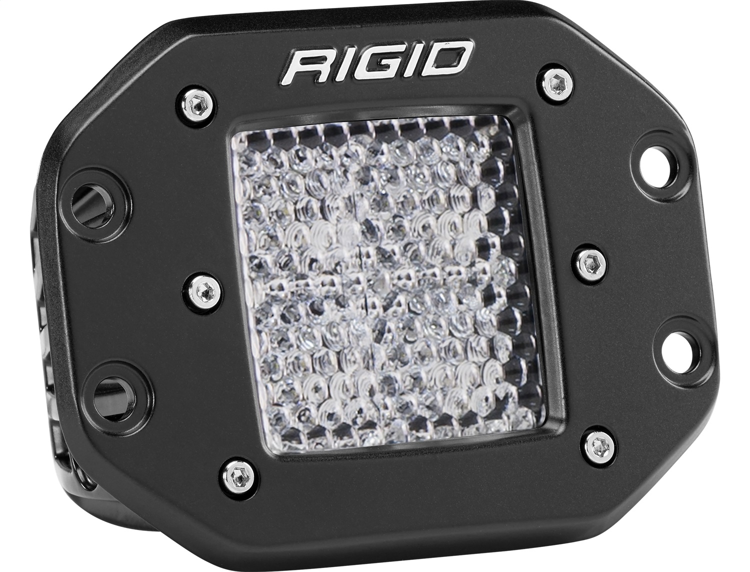 RIGID D-Series PRO LED Light, Diffused Lens, Flush Mount, Single-211513