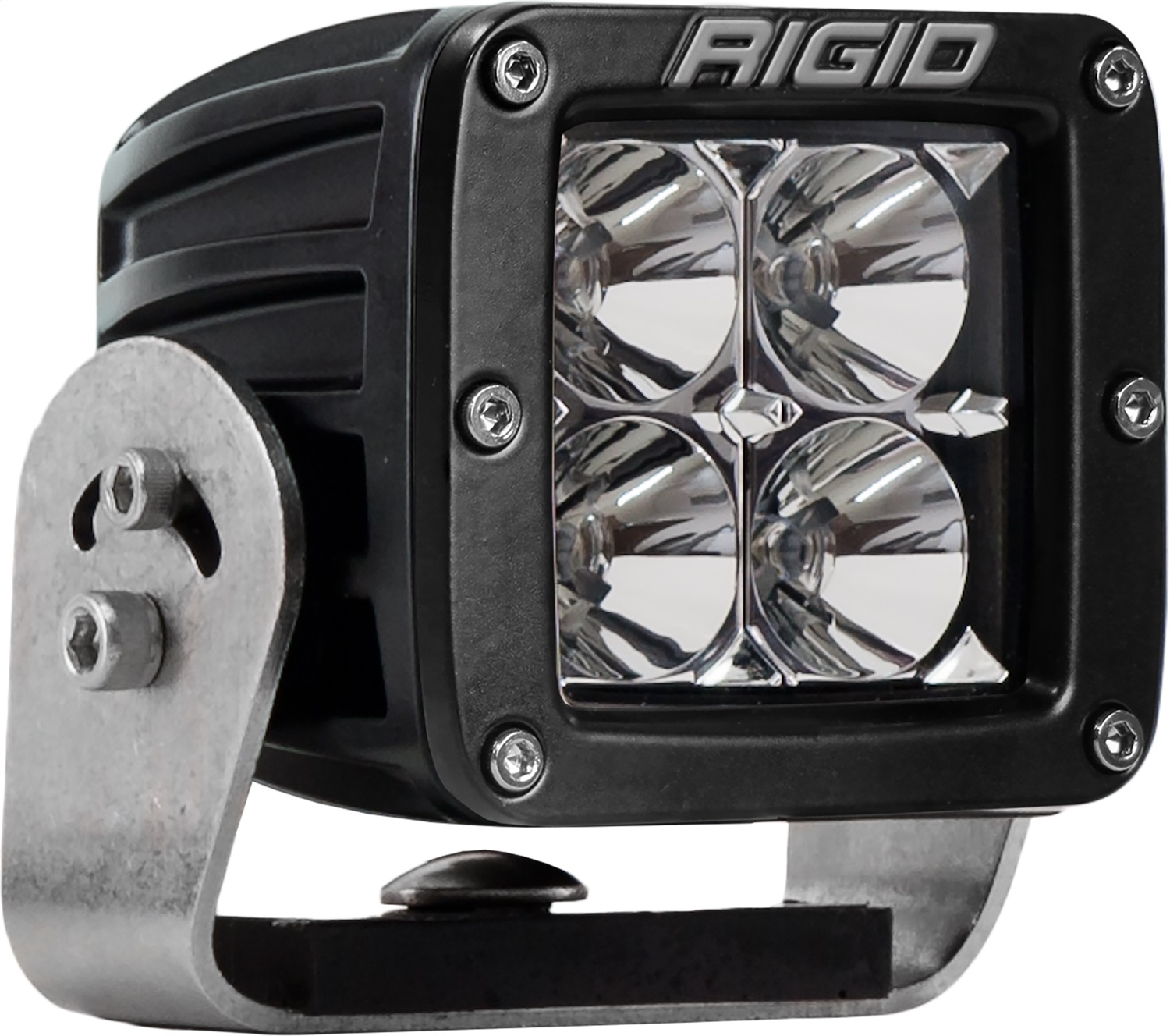 RIGID D-Series PRO LED Light, Flood Optic, Heavy Duty, Black Housing, Single-221113