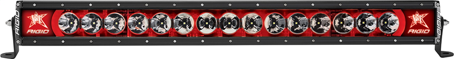 RIGID Radiance Plus LED Light Bar, Broad-Spot Optic, 30 Inch With Red Backlight-230023