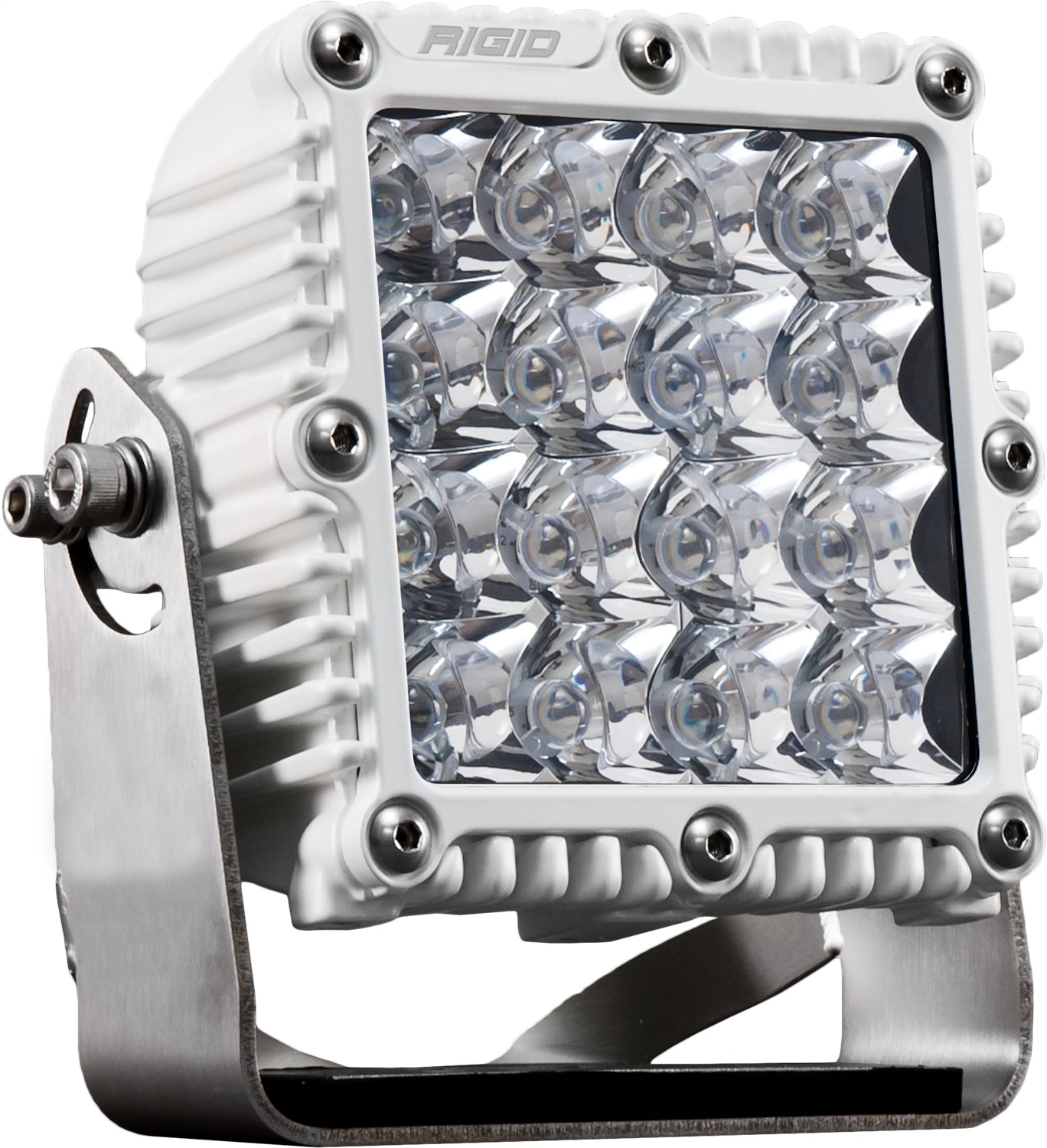 RIGID Q-Series PRO LED Light, Spot Optic, White Housing, Single-245213
