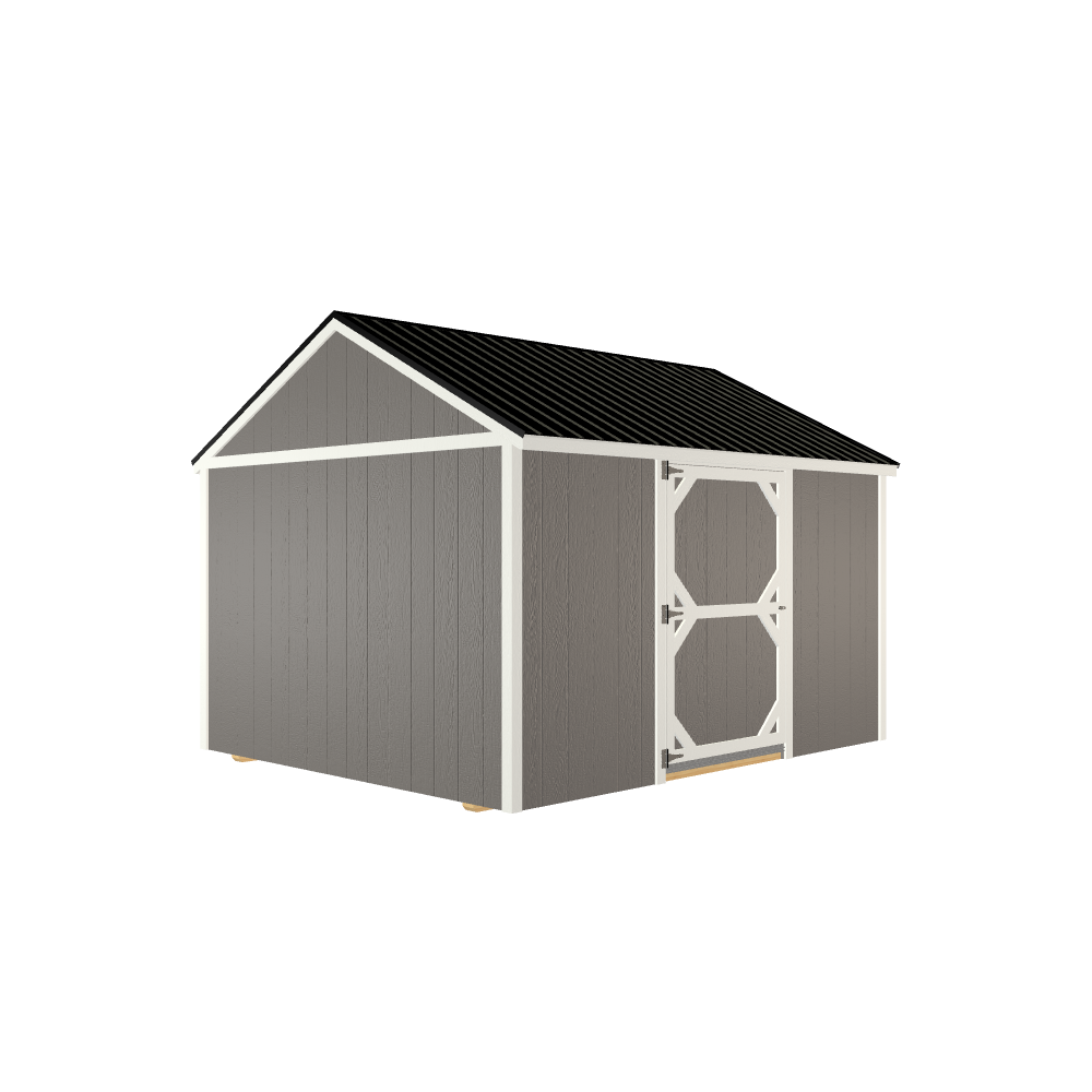 10x12 Tool Shed with LP Smart Siding and Metal Roof - 801 C