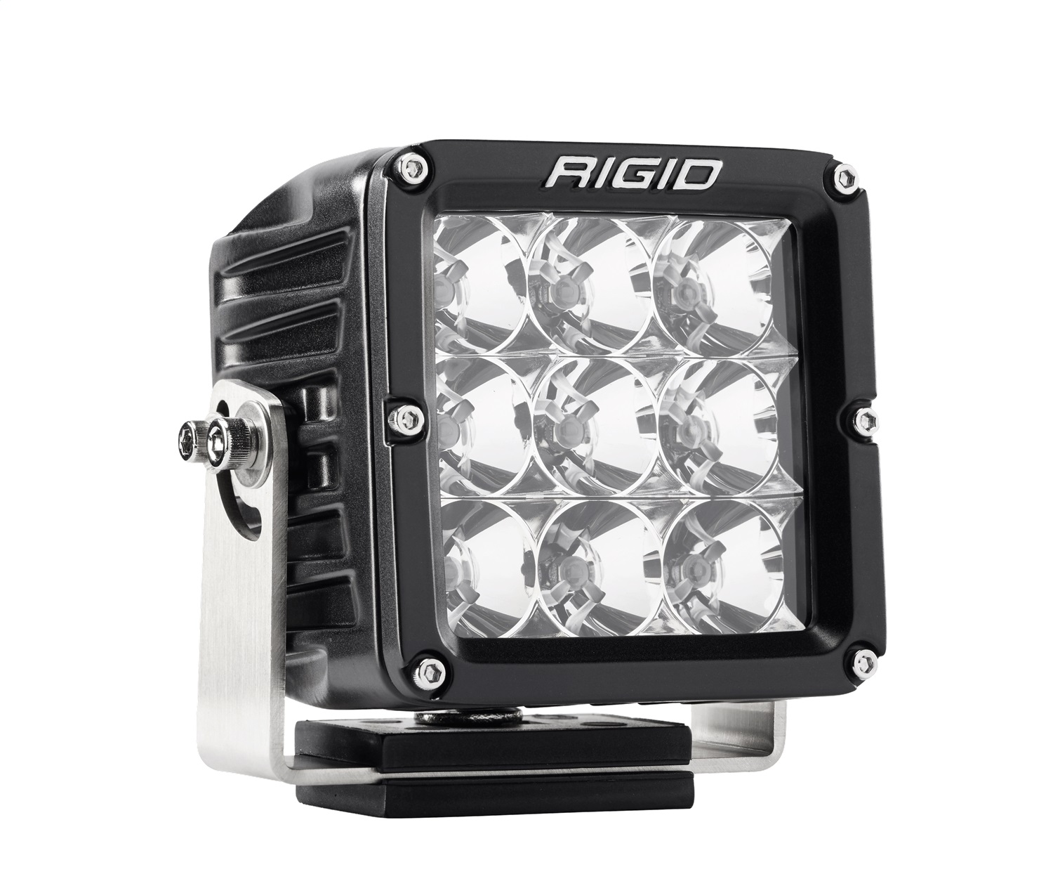 RIGID D-XL PRO LED Light, Flood Optic, Surface Mount, Black Housing, Single-321113