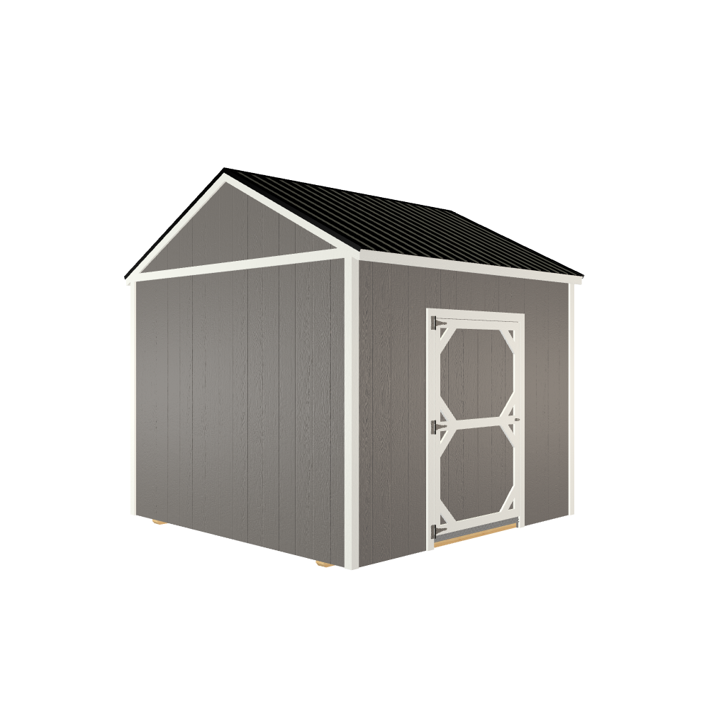 10x10 Utility with LP Smart Siding and Metal Roof - 801 C