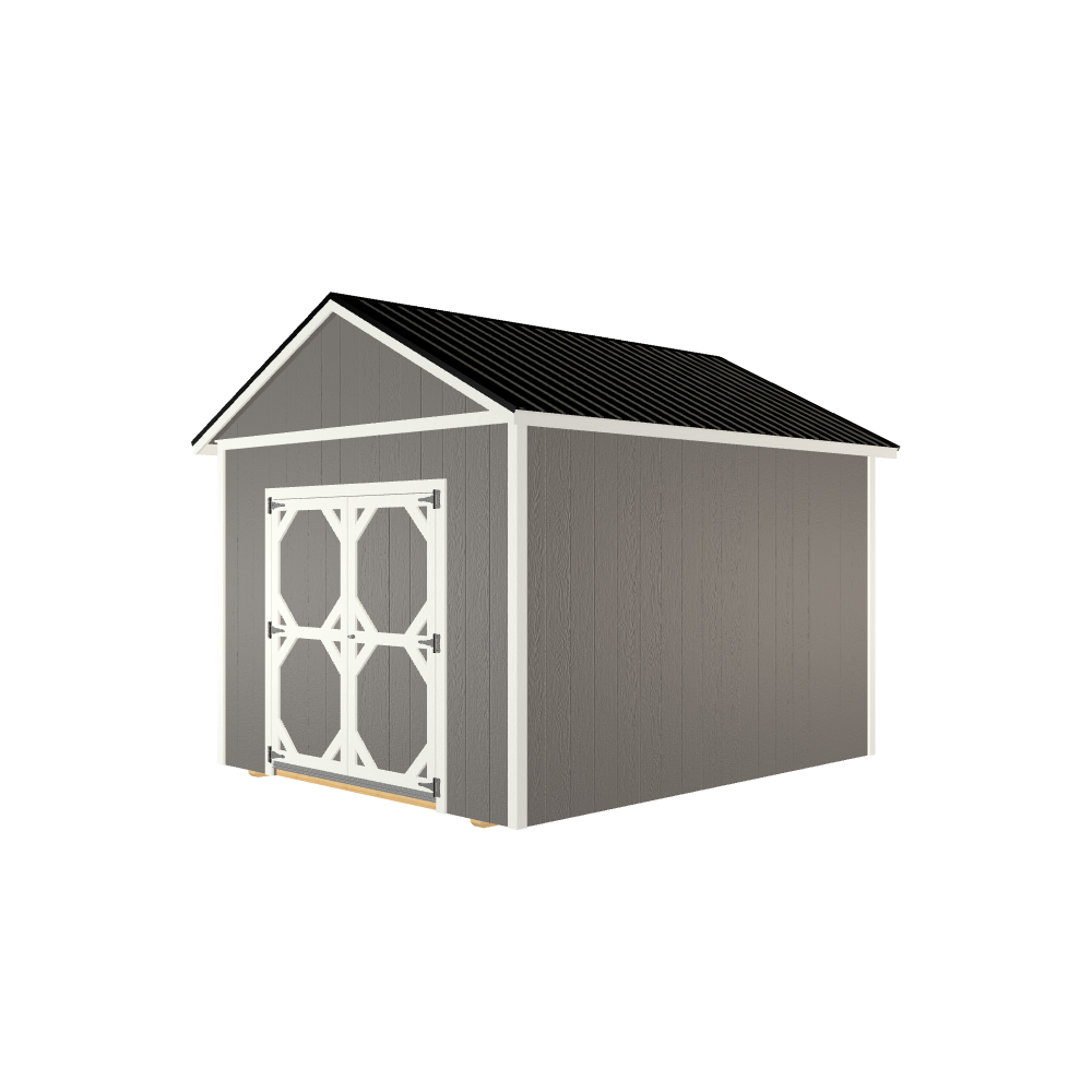 10x12 Utility with LP Smart Siding and Metal Roof - 805 L