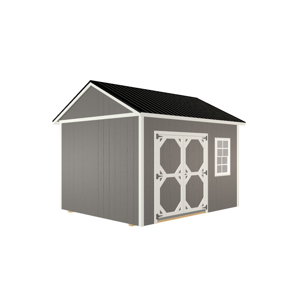 10x12 Utility with LP Smart Siding and Metal Roof - 809 L