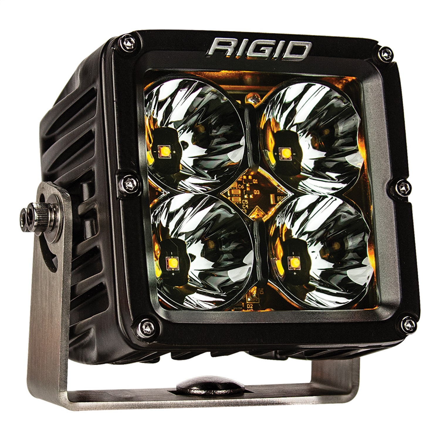 RIGID Radiance Pod XL With Amber Backlight, Surface Mount, Black Housing, Pair-32205