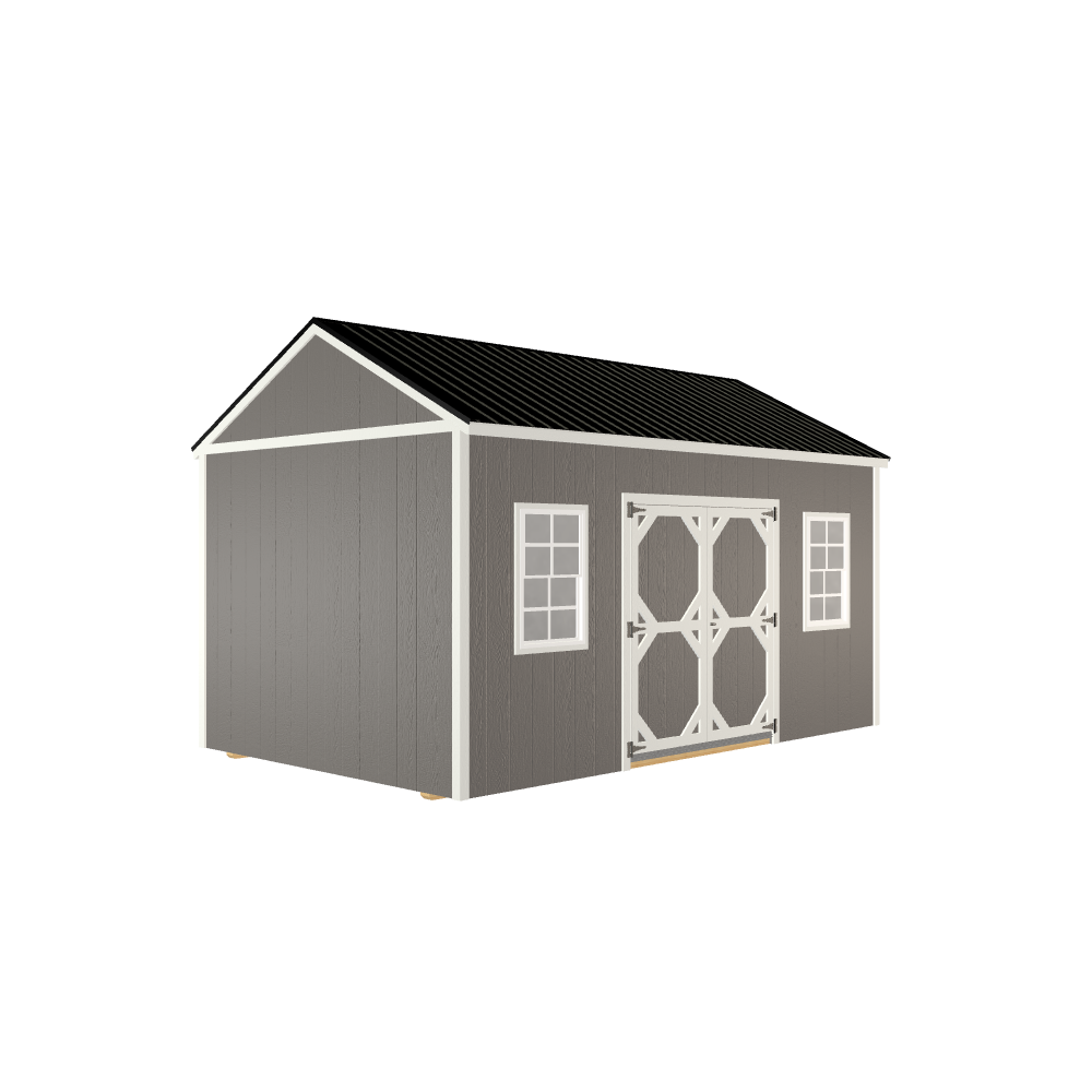 10x16 Utility with LP Smart Siding and Metal Roof - 810 C