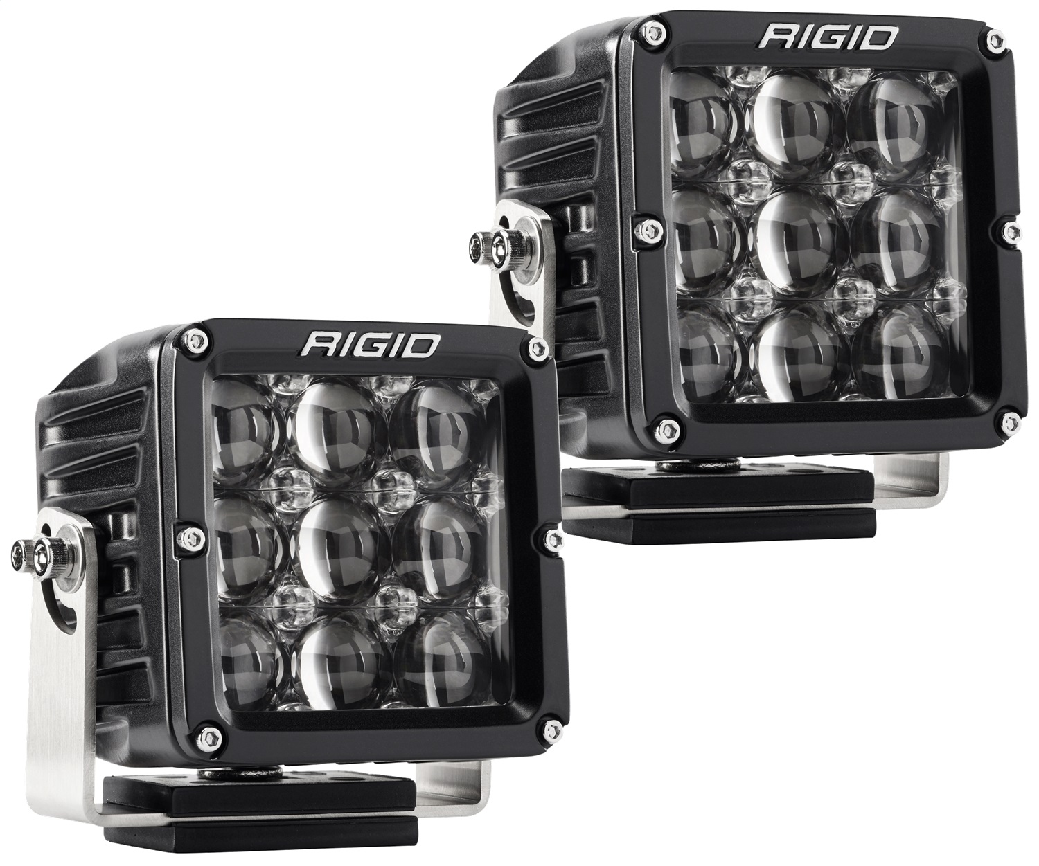 RIGID D-XL PRO LED Light, Hyperspot Optic, Surface Mount, Black Housing, Pair-322413