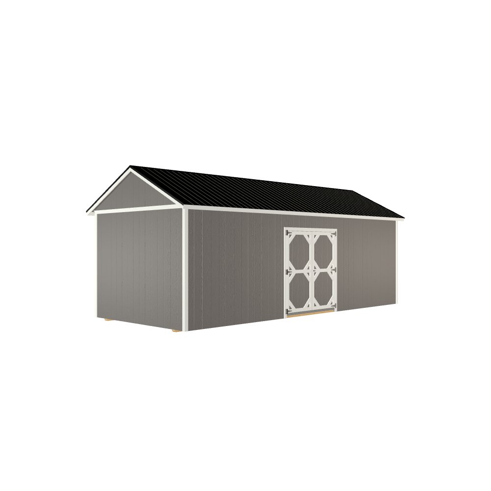 10x24 Utility with LP Smart Siding and Metal Roof - 806 L