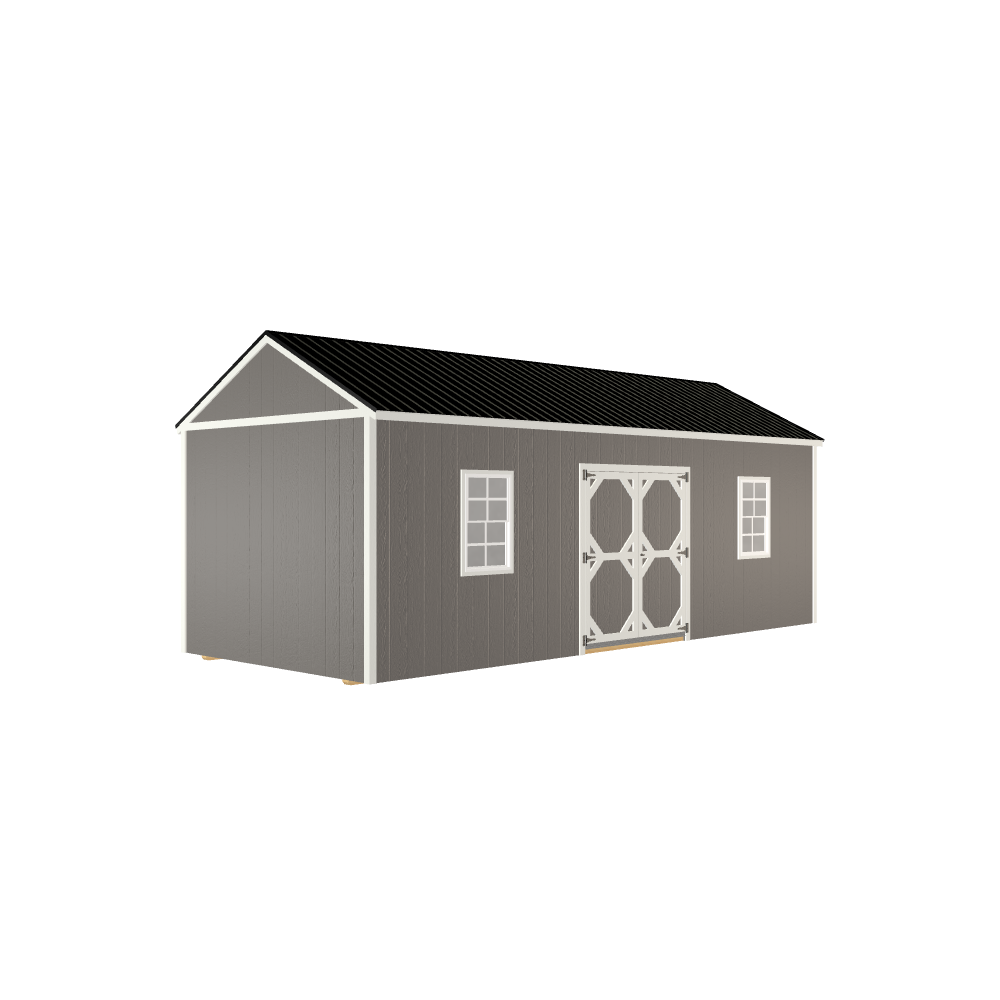 10x24 Utility with LP Smart Siding and Metal Roof - 810 C