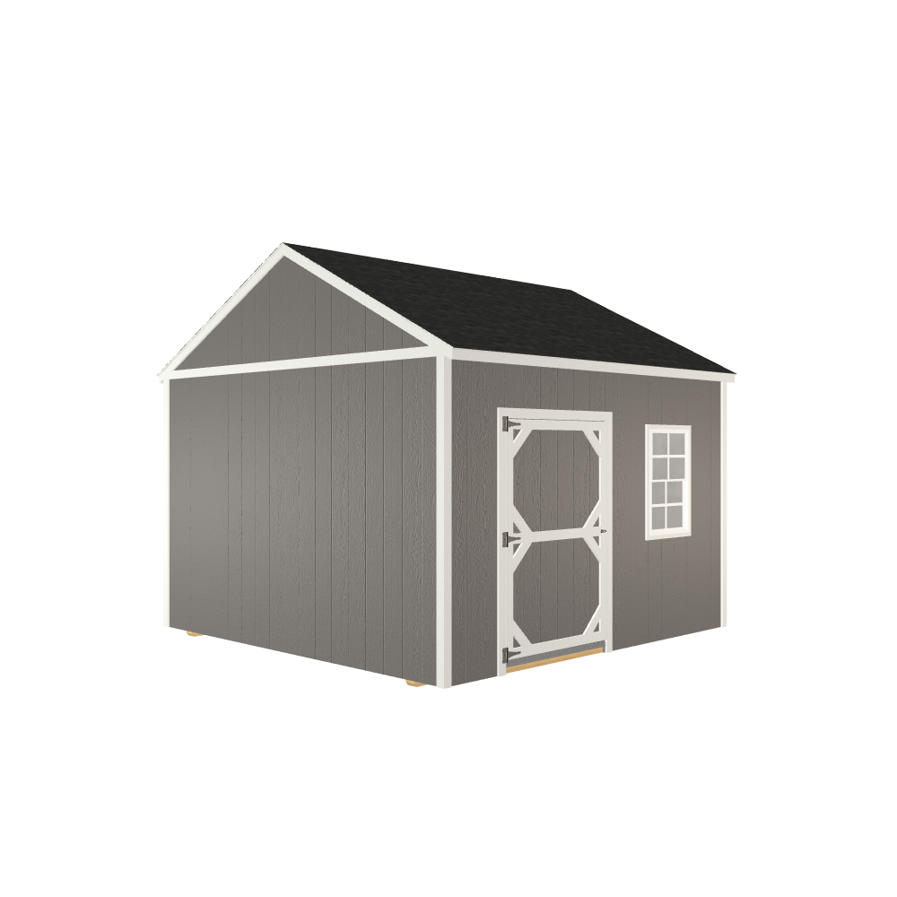 12x12 Utility with LP Smart Siding and Shingle Roof - 804 C