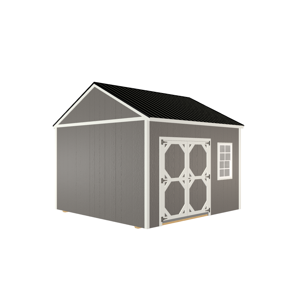 12x12 Utility with LP Smart Siding and Metal Roof - 809 C