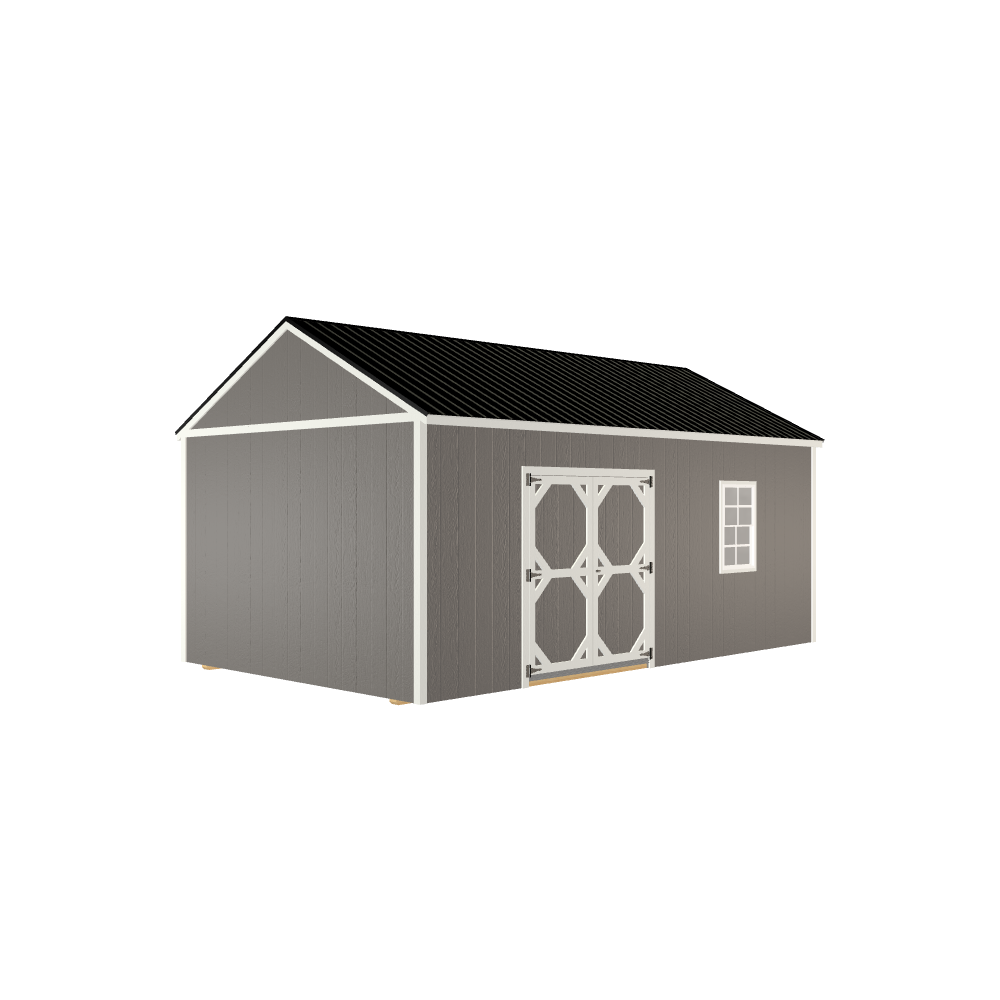 12x20 Utility with LP Smart Siding and Metal Roof - 809 C