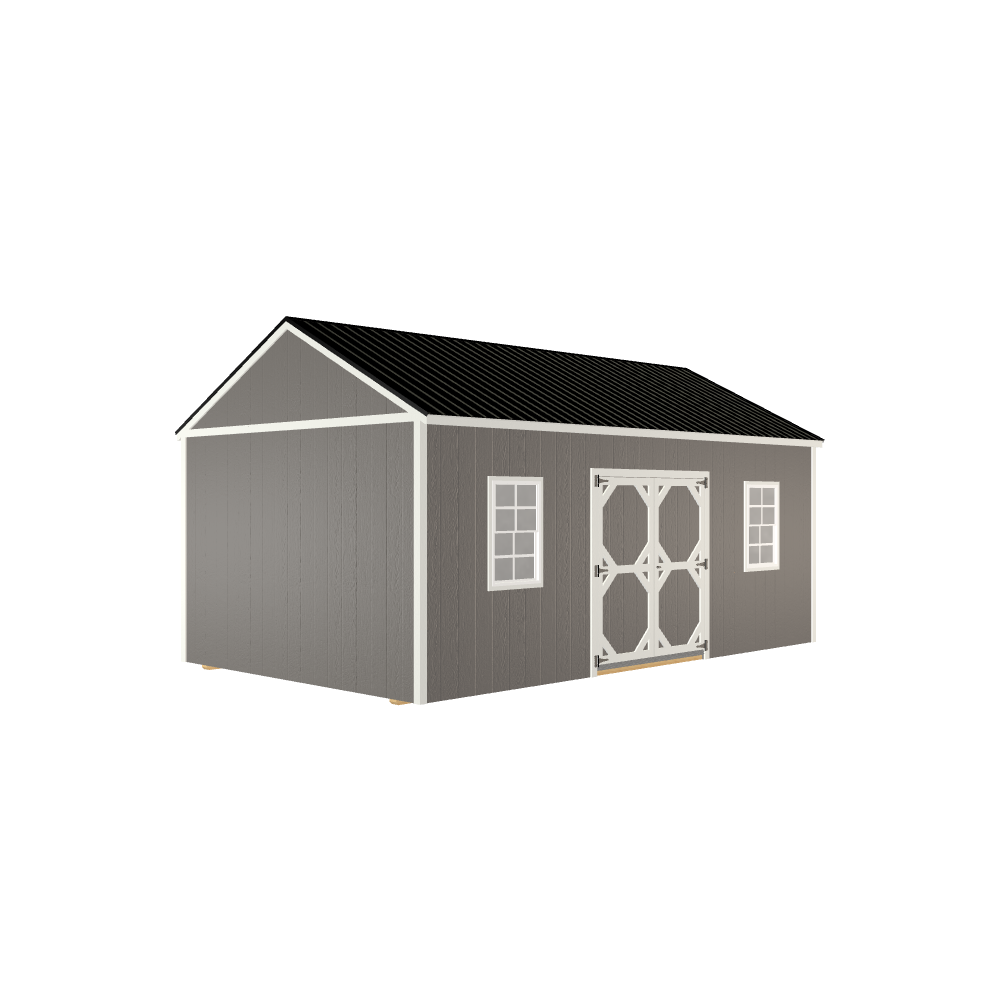 12x20 Utility with LP Smart Siding and Metal Roof - 810 C
