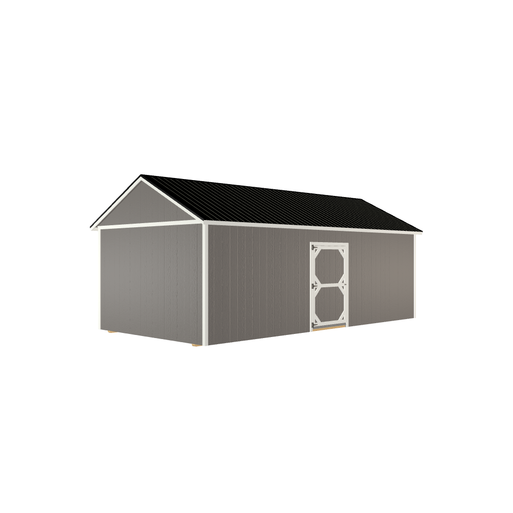12x24 Utility with LP Smart Siding and Metal Roof - 801 L