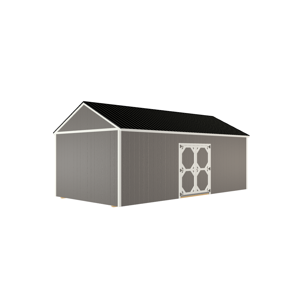 12x24 Utility with LP Smart Siding and Metal Roof - 806 C
