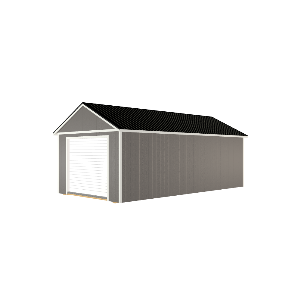 12x24 Utlity Garage with LP Smart Siding and Metal Roof - 811 L