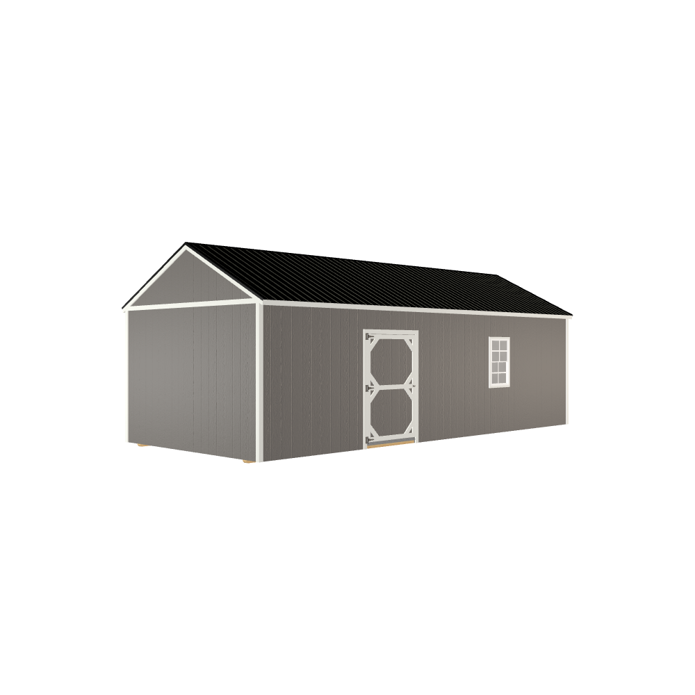 12x28 Utility with LP Smart Siding and Metal Roof - 804 C