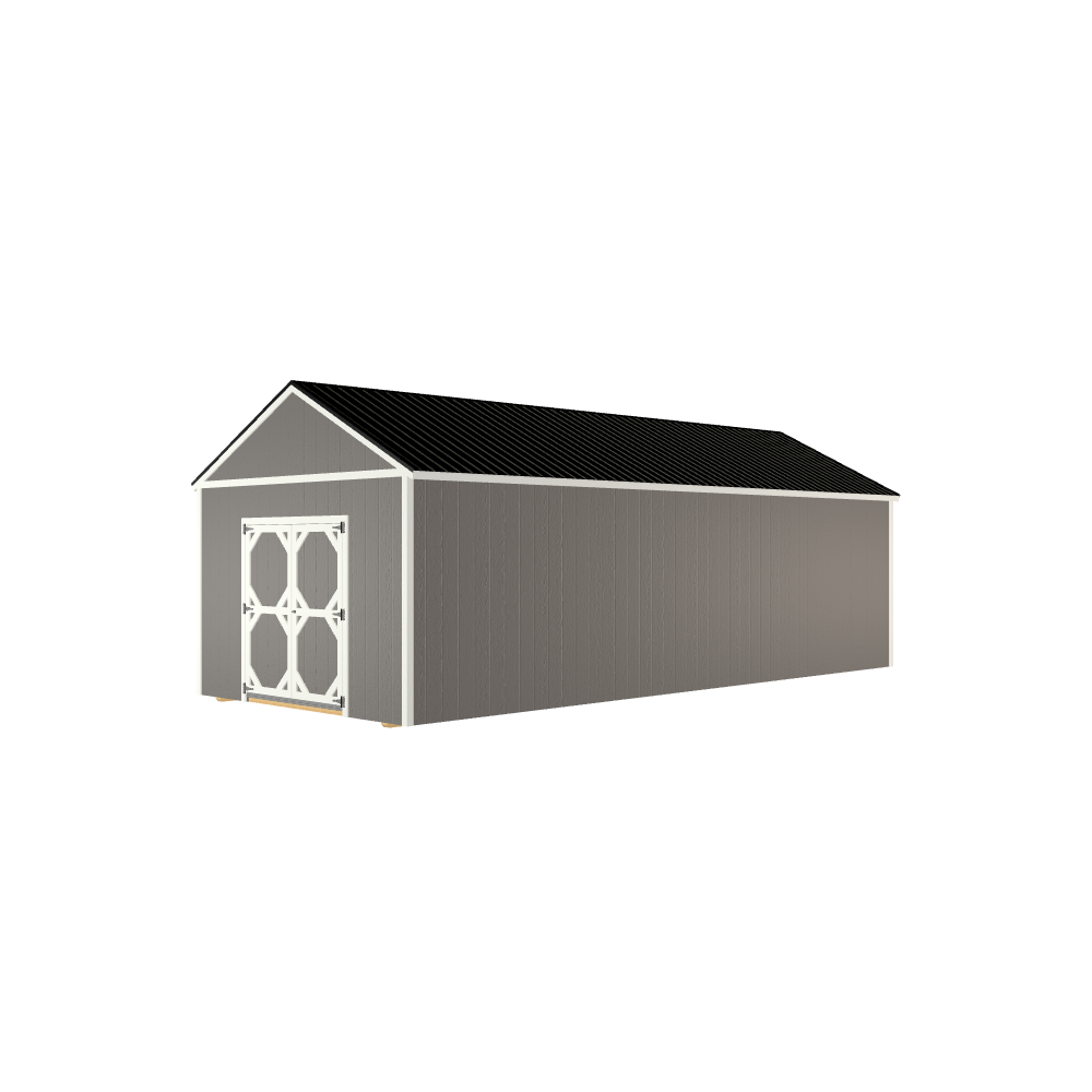 12x28 Utility with LP Smart Siding and Metal Roof - 805 C