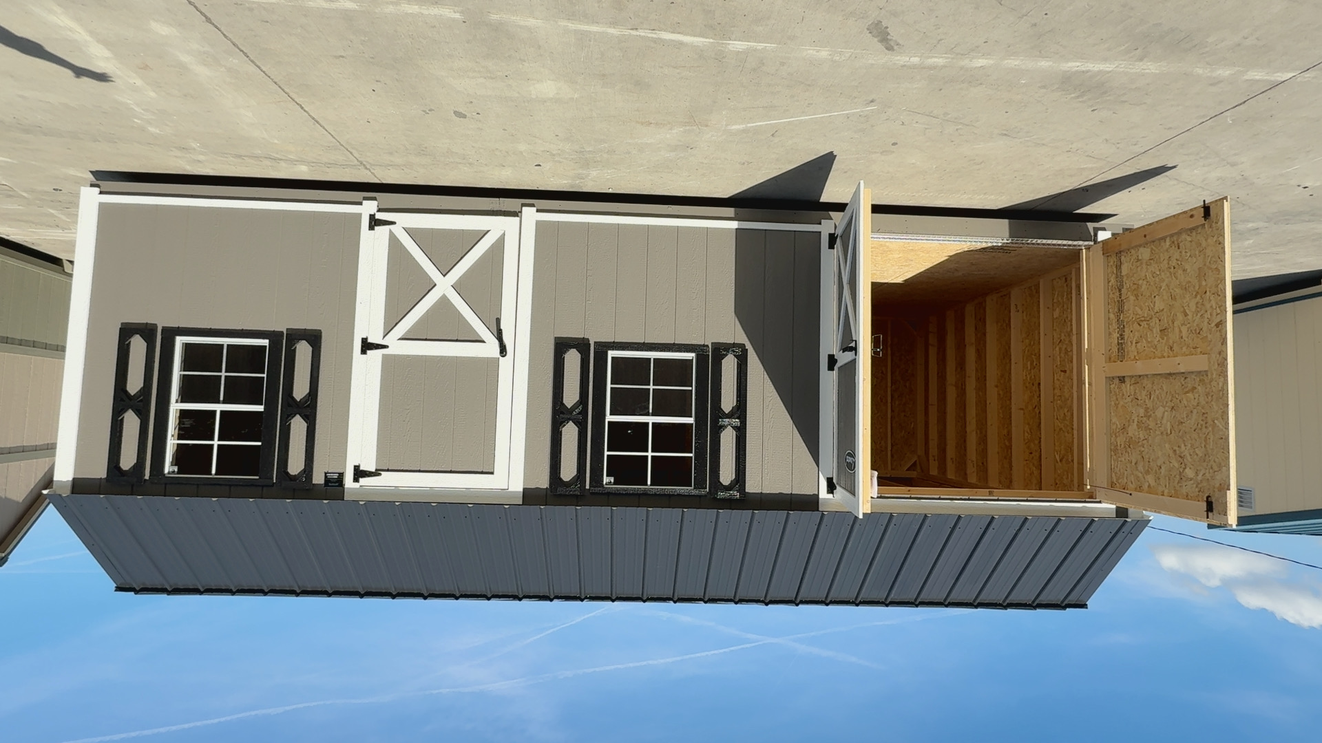 12x28 Utility Handyman with LP Smart Siding and Shingle Roof - 812 L